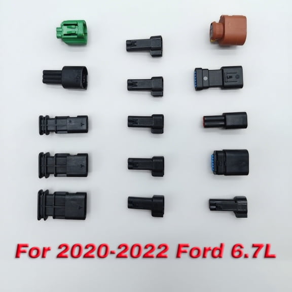15PCS Harness Plug Kit For 2020-2022 Ford F-250 /F-350 /F-450 /F-550 /F-600/ F650/ F750/6.7L Powerstroke