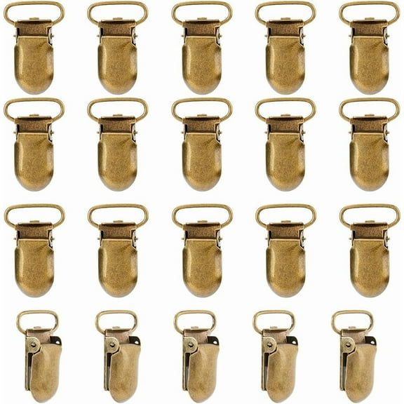 15PCS Iron Heavy Duty Rug Hanging Clips 3.5x2.3cm Bronze No Slip Suspender Clips Sheet Straps Holder Fasteners Rugged Fasteners Rug Grippers Clip