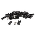thumbnail image 1 of 15PCS Mini USB Connector B Type Male Socket 5-Pin Plug Jack Adapter with Black Plastic Cover DIY Connector, 1 of 1