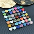 thumbnail image 1 of 15PCS Random Color Heart-Shaped Crystal Stones - Worry Stones & Mancala Crystals for Valentines Day Gifts, Home Decor & Stress Relief - Cute Colorful Heart Rocks, Multicolour, 1 of 7
