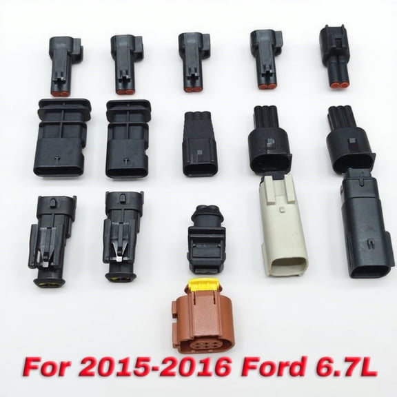 15PCS Tuner Harness Plug Kit For 2015 2016 Ford 6.7L F450 / F350 / F250 Powerstroke