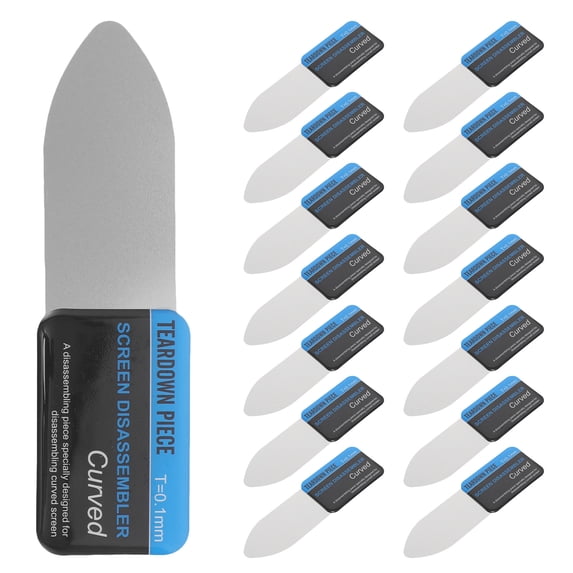 DEEPCRAFF 15Pcs Precision Metal Screen Removal Tools for Mobile Phone Repair with Flexible Ultra Thin Spudger