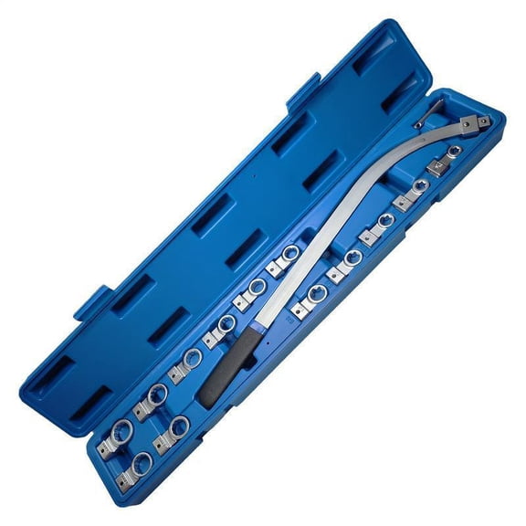 15PCS Universal Auxiliary Idler Belt Tensioner Pulley Removal Tool Kit, Serpentine Belt Tension Pulley Wrench Set, Engine Timing Belt Tensioning Nut Bolt Screw Remover