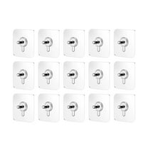 15PCS Utility Hook Wall Mount Hooks for Hanging Adhesive Wall Hooks for Hanging Small Hook Wall Hooks Removable Wall Hooks for Bags