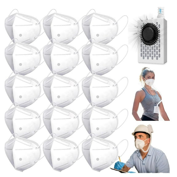 (15PCS,White Filter) Rsenr Filter Compatible with Rsenr R18 Mask and BROAD AirPro Electrical Air Respirator Filter