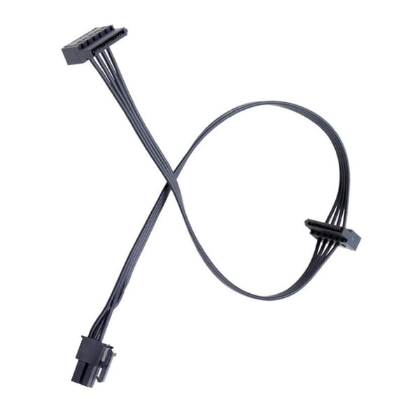 15PIn Power Cable Adapter Small 4Pin/4Pin/Min6Pin to Double 15Pin Power Converters Replace for Desktop PC Accessories