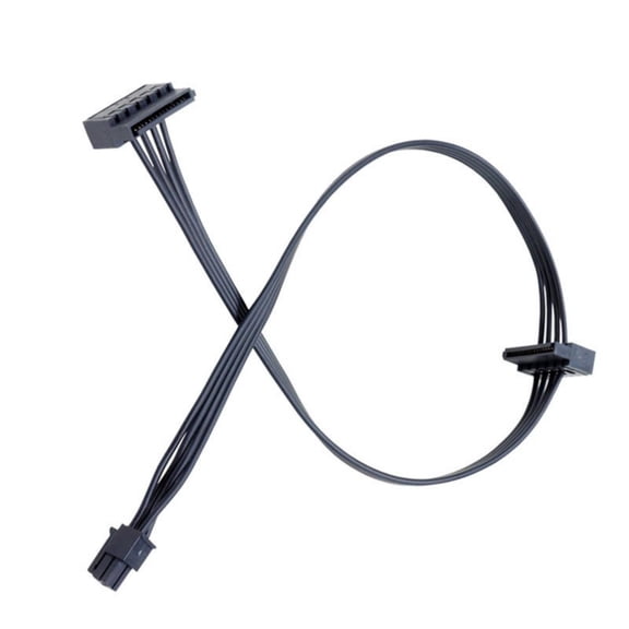 15PIn Power Cable Adapter Small 4Pin/4Pin/Min6Pin to Double 15Pin Power Converters Replace for Desktop PC Accessories