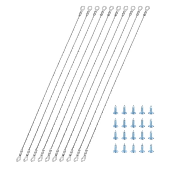 15Pack Cabinet Door Restraint, 12" x 0.08" Hinge Limiter with Screws