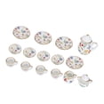 thumbnail image 1 of 15Pc Flower Pattern Minis Teapot Cup Plate Dollhouses Kitchen Accessories 1:12 Dollhouses Miniature Porcelain Teacup Set, 1 of 7