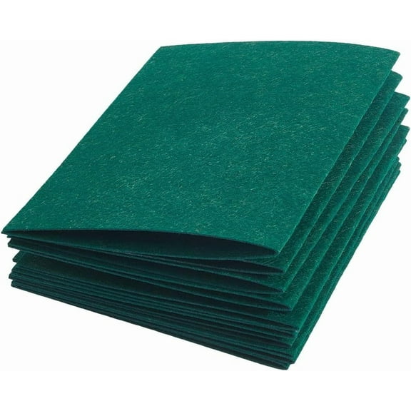15Pcs 11 x 7 Inch Precut Felt Sheets Bulk Green Felt Material Thick Rectangle Sewing Christmas Non Woven Fabric for Saint Patricks DIY Patchwork Art Project Party Holiday Decor Green DIY