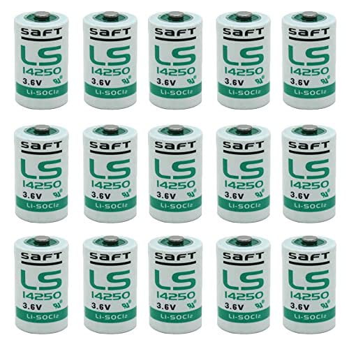 15Pcs 1200mAh Batteries for SAFT LS14250 C 1/2 AA Non Rechargeable Lithium Battery 3.6v High Capacity