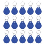 15Pcs 13.56MHz UID Key Fobs Tag ISO14443A for Access Control System,Compatible IC Smart Key Fob Tags Standard Card Key Classic 1K for Entry Access Control System,Blue