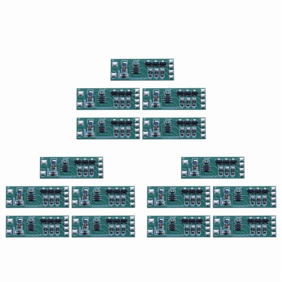 15Pcs 3-12V Flashing LED Light Module Red Blue Pair Flashing for Car Model Bicycle Electric Vehicle Safety Light