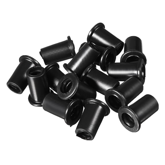 15Pcs 6.5mm Inner Dia Strain Relief Cord Boot Protector Cable Sleeve Black