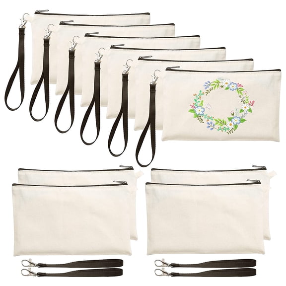 15Pcs Blank Sublimation-Bags for Heat Press Thermal Transfer DIY Custom Gift Bag