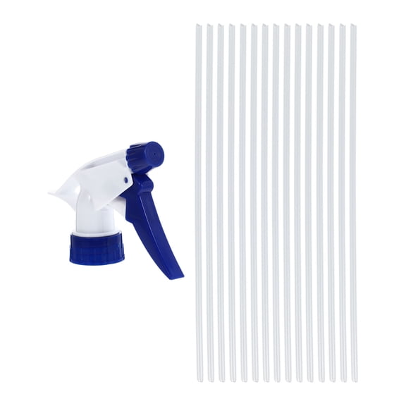 15Pcs Blue Trigger Sprayer Replacement Heads for Garden Bottles with Durable Plastic