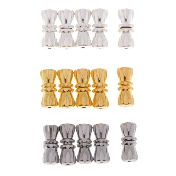 15Pcs Bowknot Connect Buckles Clasps Connect Beads Screw Clasps for Jewelry Making Findings Clasps
