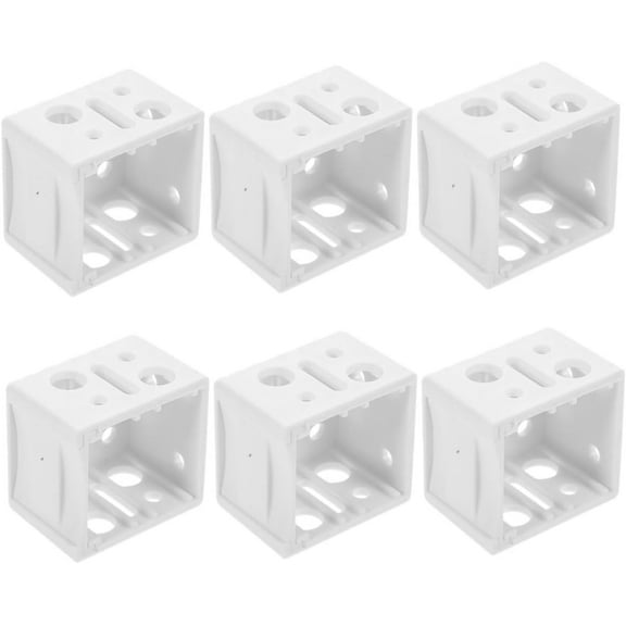 15Pcs Box Window Rail Bracket Mini Blinds for Windows Blind Hold Down Brackets Blind Parts Blinds Mounting Holder Blind Window Brackets Abs Curtain Wall-Mounted White