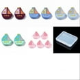 thumbnail image 1 of 15Pcs Food Grade Eco-Friendly Silicone Focal Beads Chewing Beads For Teethers DIY Nursing Necklaces Making Boat Mixed Color 28x25x9mm Hole: 2mm, 1 of 1