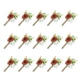 thumbnail image 1 of 15Pcs Groom Boutonnieres Burgundy Boutonnieres with Pins for Men Rose Wedding Ceremony Anniversary Dinner, Orange, 1 of 5