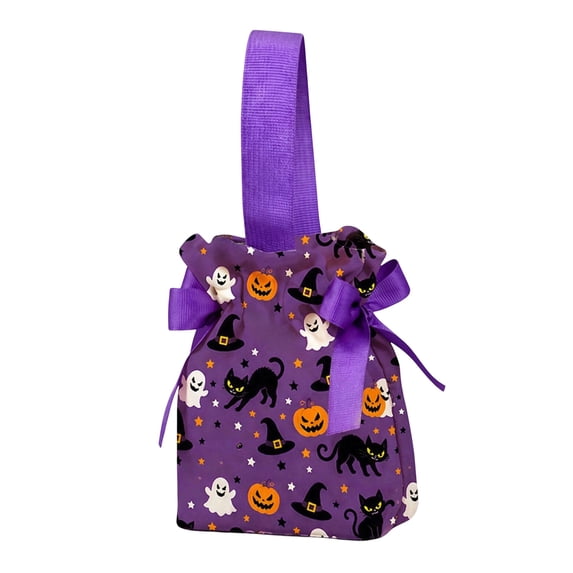 15Pcs Halloween Treat Bags, Kids Halloween Trick or Treat Bags Halloween Goodie Bags, Candy Bags with Ties, Cookies Plastic Gift Bag for Party Decoration Supplies