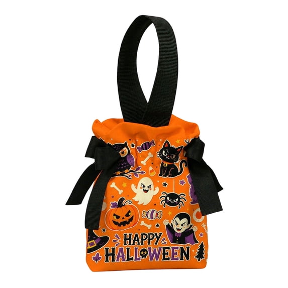 15Pcs Halloween Treat Bags, Kids Halloween Trick or Treat Bags Halloween Goodie Bags, Candy Bags with Ties, Cookies Plastic Gift Bag for Party Decoration Supplies