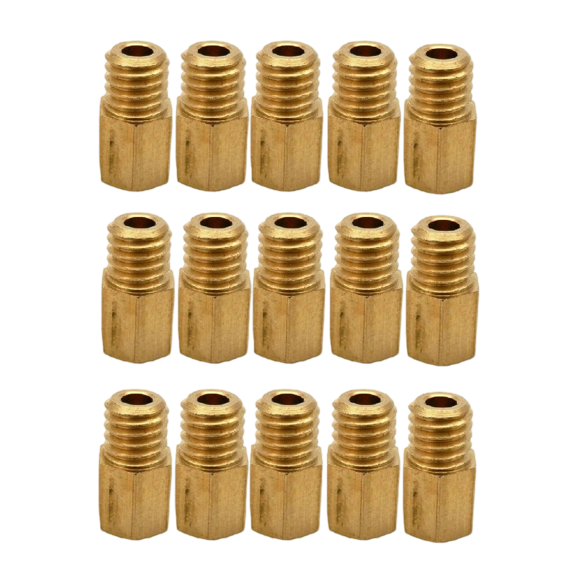 15Pcs Hex Main Jets, Compatible With VM TM TMX Carburetors 330-450 460 470