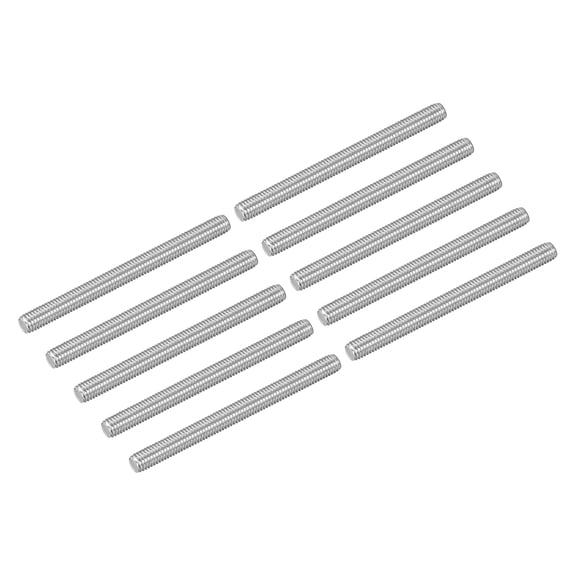 15Pcs M5-0.8x60mm Fully Threaded Rods, 304 Stainless Steel Thread Bar Studs