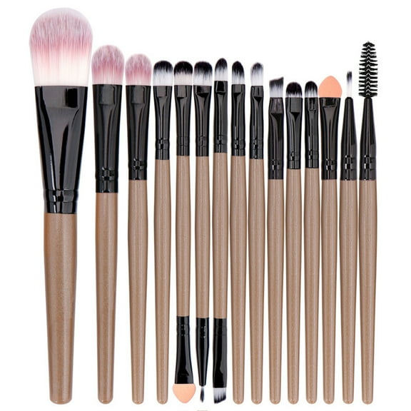 15Pcs Makeup Brushes Set Blending Brush Face Powder Blusher Concealers Eyeshadow Lipstick Make Up Brush Set