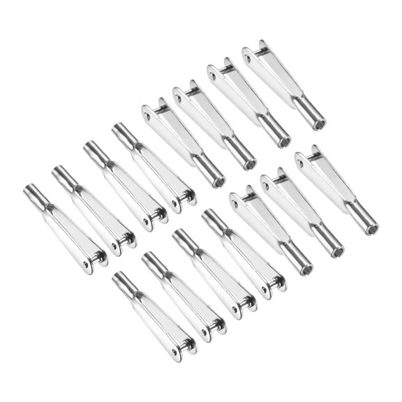 15Pcs Metal Clevis Quick Link M2 Thread Steel Clevis Self Locking Clip Fixing Wing  2mm x 25mm