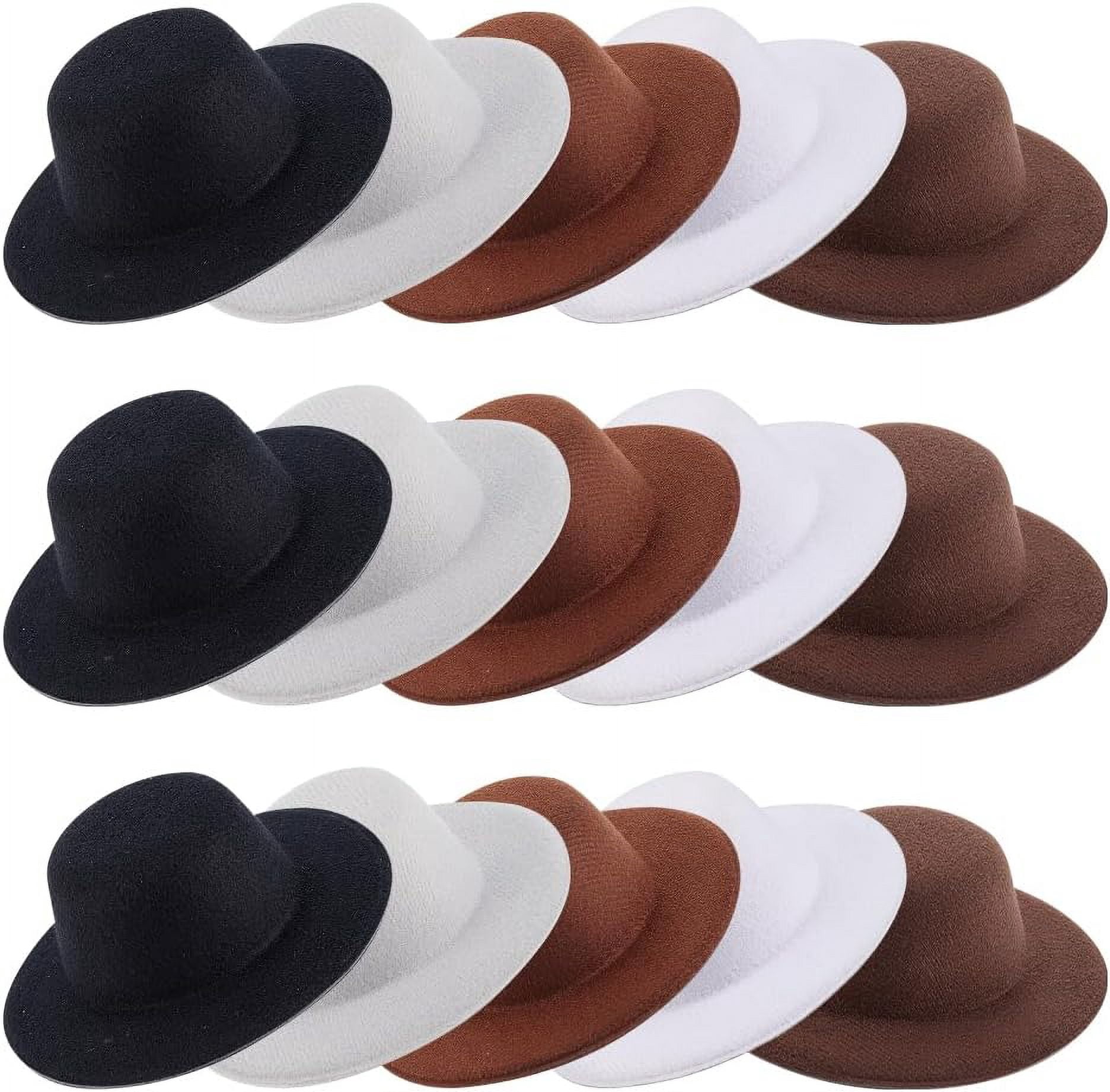 15Pcs 5 Colors EVA Cloth Mini Hat Fascinator Base for DIY 