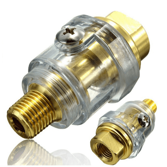 15Pcs Mini Oiler Pneumatic Tool Accessories- 1/4inch NPT Oiler Oil Lubricator for Air Compression Air Tool Oiler -Yellow