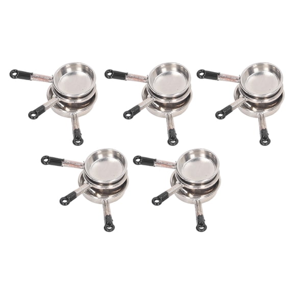 15Pcs Mini Pan Model Doll Accessories Kitchen Accessory DIY Miniature Furniture Scene Toy