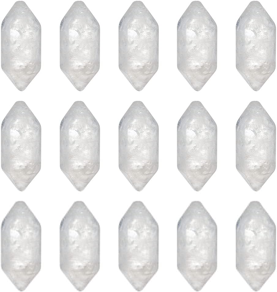 15Pcs Natural Quartz Crystal Points Bulk Stones NOHole Quartz Crystal