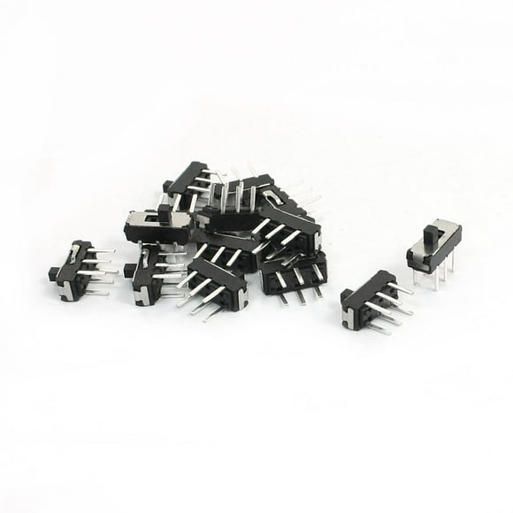 15Pcs On/Off SPDT 1P2T 6 Pin Vertical DIP Slide Switch 9x4x8.5mm