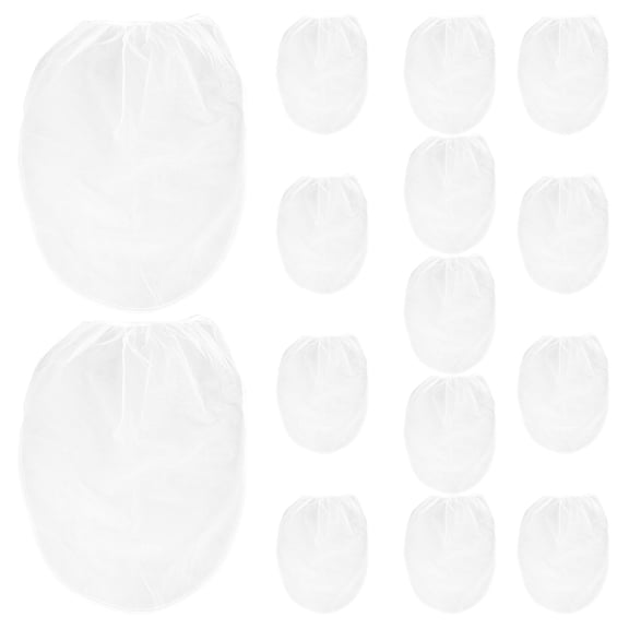 Mobestech Fine Mesh White Nylon Paint Strainer with Elastic Opening 15Pcs