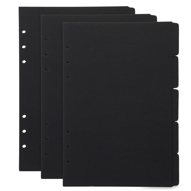 15Pcs Paper Binder Dividers Office Tab Dividers A5 Binder Dividers