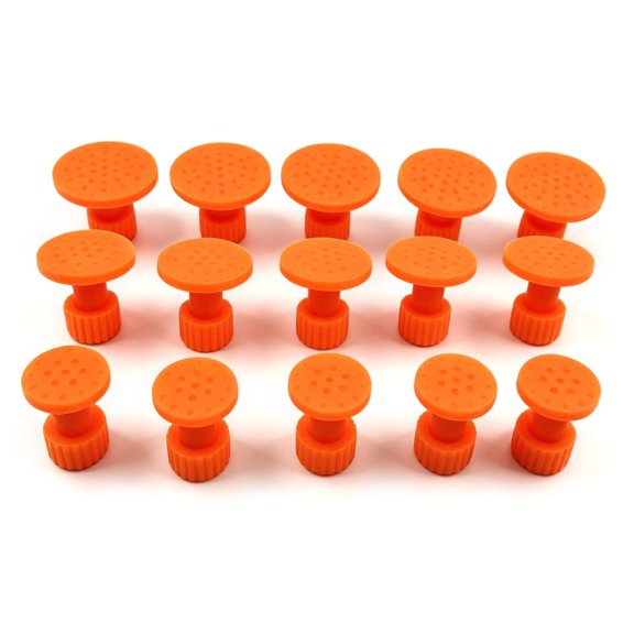 15Pcs Plastic Car Dents Repair Pullers Automobile Hails Dents Remover Repair Pad For Motorcycle And Auto Body Fix