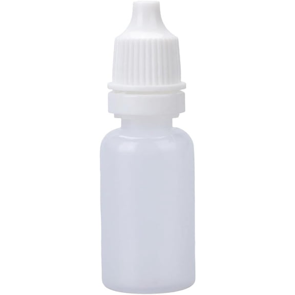 15Pcs Plastic Eye Dropper Bottles Refillable Bottle with Caps for Ear Drops Essential Oils and Various Liquids Clear 6.1cm