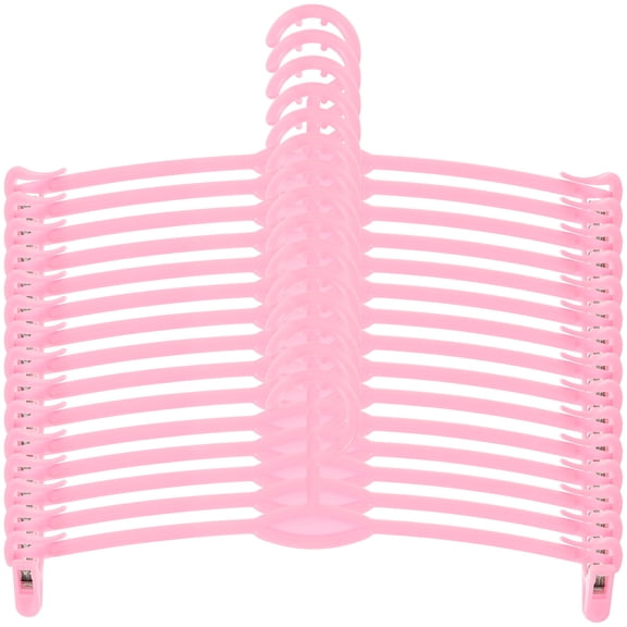 15Pcs Plastic Underwear Panties Hangers Simplicity Practical Bra Support Rack Laundry Drying Holder for Home Shop (Pink)