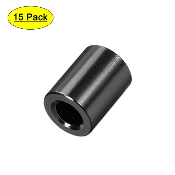 15Pcs Round Aluminum Standoff Column Spacer 3.1x6x6mm(IDxODxH) Black for FPV Quadcopter RC Multirotors Parts DIY