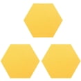 thumbnail image 1 of 15Pcs/Set Hexagon Felt Board Hexagonal Felt Wall Sticker 3D Decorative Home Message Board Baseboard Gray Yellow Series, 1 of 1