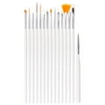 thumbnail image 1 of 15Pcs/Set Pro Nail Art Dotting Drawing Pen Polish Makeup Brushes Manicure Tools, 1 of 7