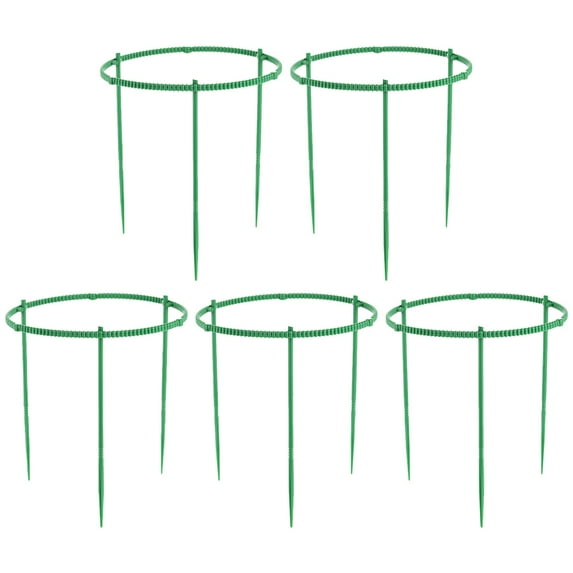 Green Plastic Plant Support Stakes for Gardening 15 Pcs Great for Daily Use and Small Plants
