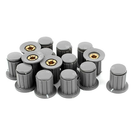 15Pcs Split Hole Plastic Volume Control Potentiometer Knobs Caps for 4mm Shaft