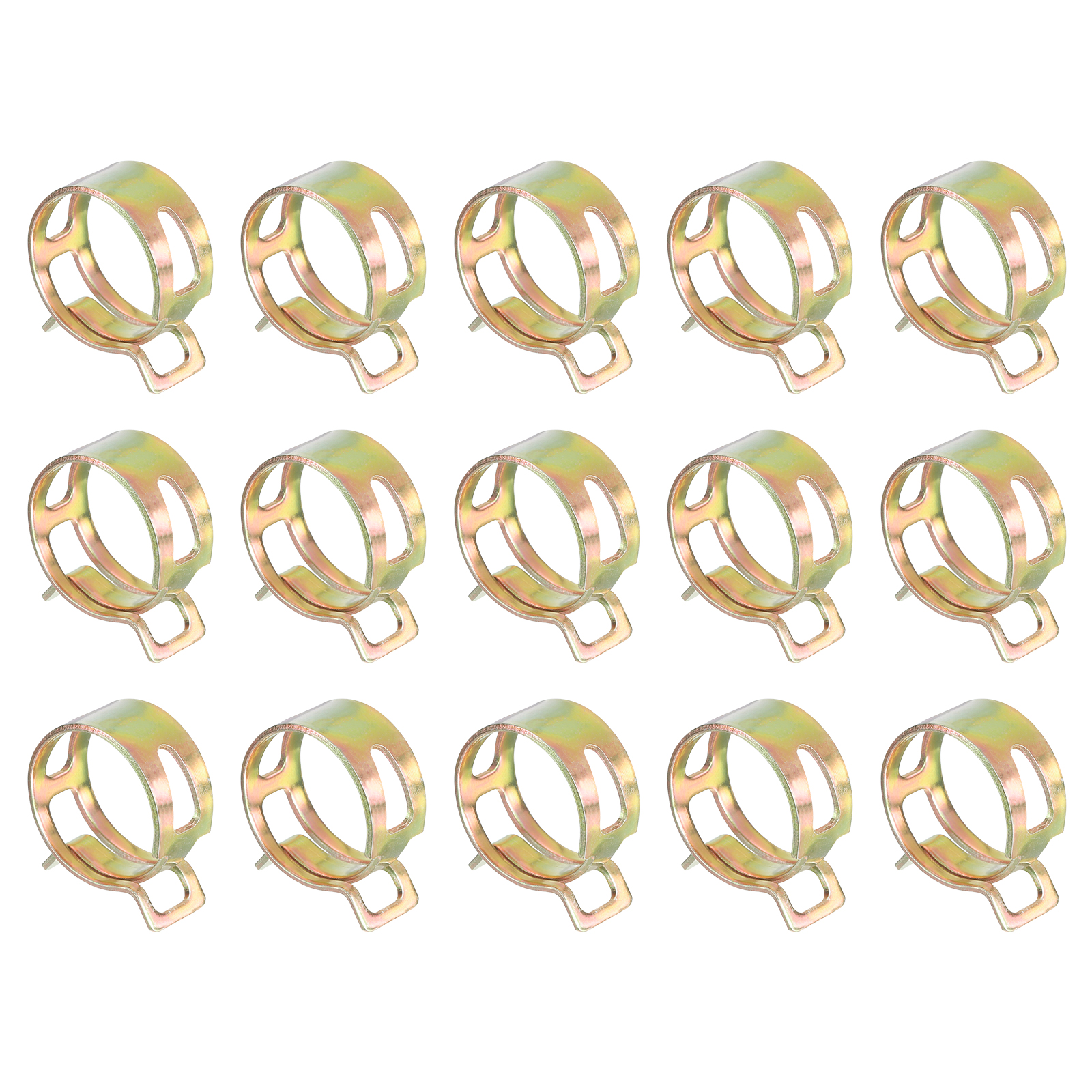15Pcs Spring Band Type Action Fuel/Silicone Vacuum Hose Pipe Clamp ...