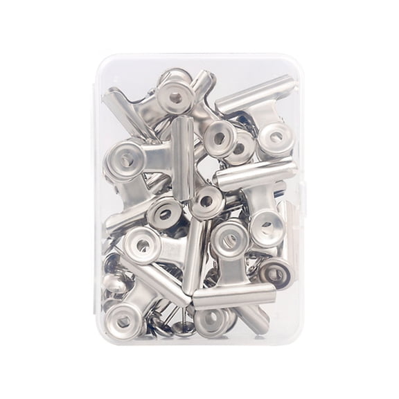 15Pcs Stainless Steel Sealing Clip Metal Heavy Duty Paper Clamp File Clips