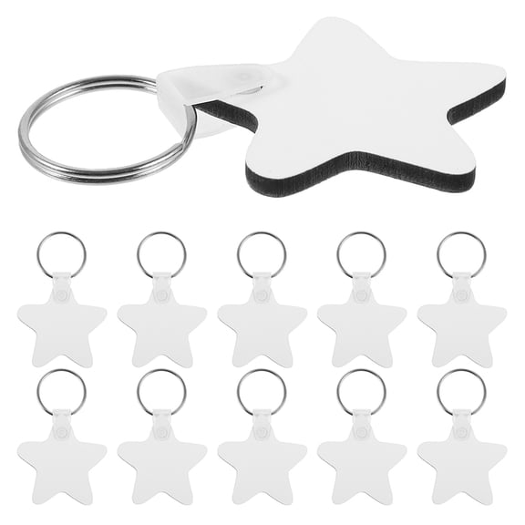 YEAHIBABY Sublimation Key Chain Density Board 15Pcs Double Sided Keychains