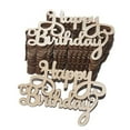 thumbnail image 1 of 15Pcs Wooden Happy Birthday Pattern Ornaments Letter Carving Hanging Decorations Rustic Ornament Party Decor, 1 of 10