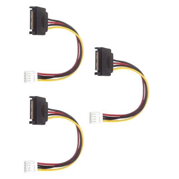 15Pin 15Pin Male To 4Pin Female Extension Power Adapter Cable 15P to 4P Converter For Desktop Accessoriesr